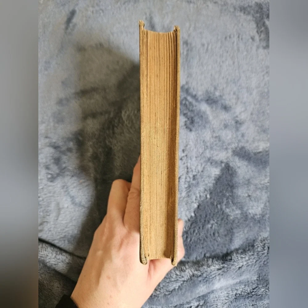 Vintage Book Antique Hardcover Ivory Cottagecore J.M. Barrie A Window In Thrums